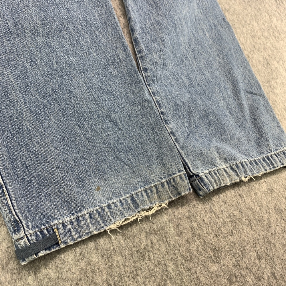 VTG Y2K NY JEANS Women's Baggy Carpenter Articulated Leg 100% Cotton - Size 4 - Picture 10 of 15